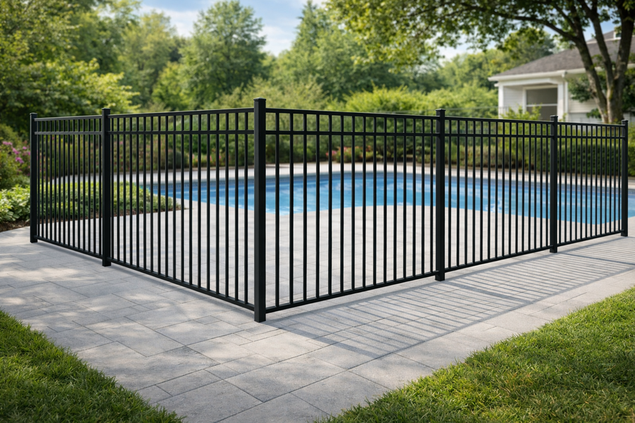 2-Rail aluminum & ornamental fences style by Ronnie Custom Fence