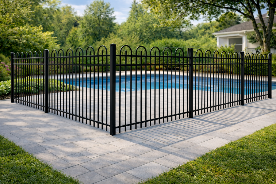 Looped Picket aluminum & ornamental fences style by Ronnie Custom Fence