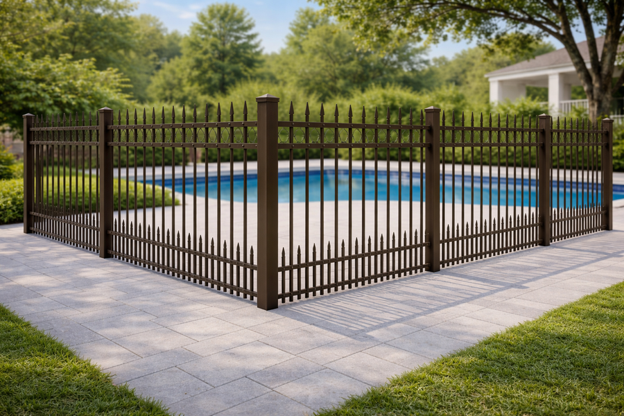 Puppy Picket Iron aluminum & ornamental fences style by Ronnie Custom Fence
